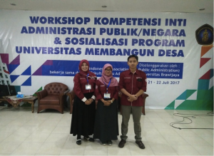 Workshop Kompetensi inti Administrasi Publik/Negara dan Sosialisasi Program Membangun Desa