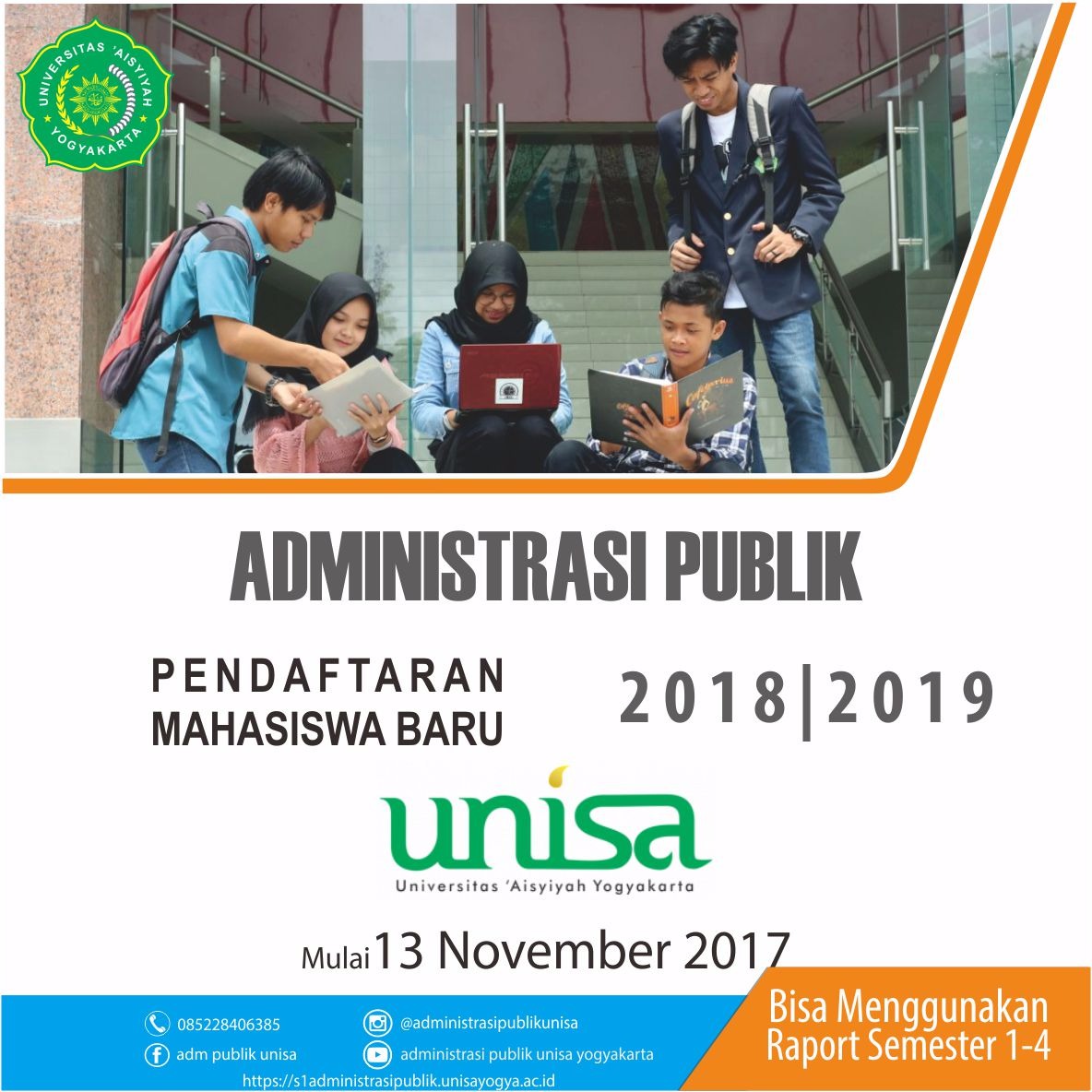 Pendaftaran Mahasiswa Baru S1 Administrasi Publik UNISA Yogyakarta TA. 2017/2018