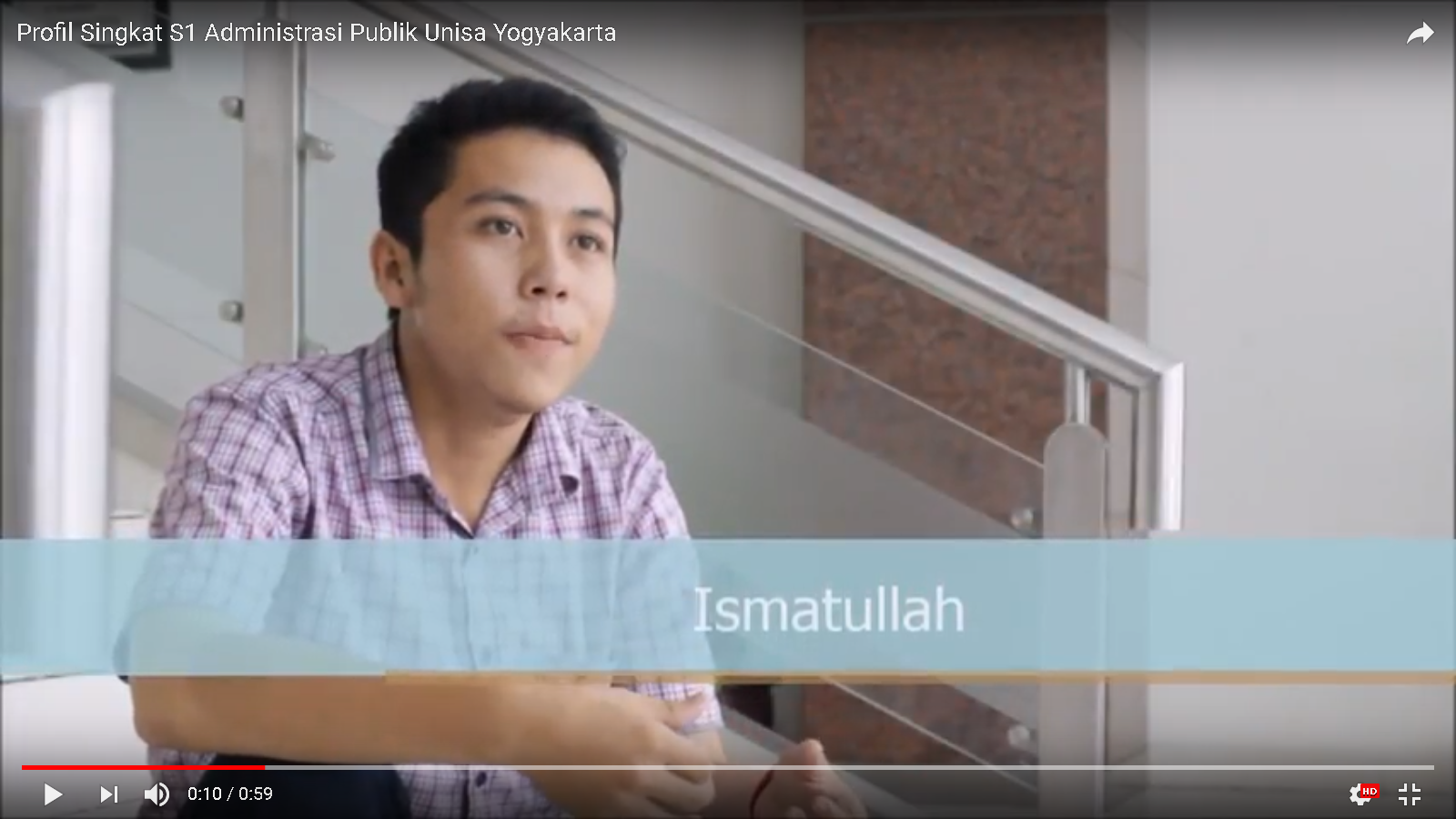 Testimoni Mahasiswa S1 Administrasi Publik Unisa Yogyakarta