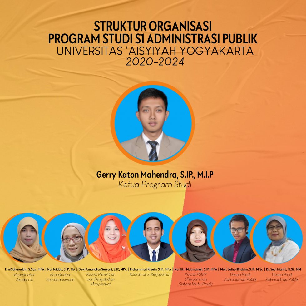 Struktur Organisasi S1 Administrasi Publik Universitas Aisyiyah Yogyakarta 