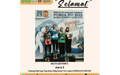 Mahasiswa Administrasi Publik UNISA Yogyakarta Raih Juara Dalam PORDA XVI DIY 2022 