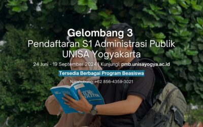 Pendaftaran Program Studi S1 Administrasi Publik di UNISA Yogyakarta Tahun 2024/2025 Gelombang 3 Masih Terbuka