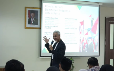 Ganjar Pranowo Bahas Demokrasi dan Kebebasan Berpendapat Bersama Mahasiswa Administrasi Publik UNISA Yogyakarta