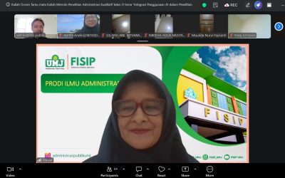 Guest Lecture Prodi Adm Publik UMJ-UNISA Yogya : Integrasi AI dalam Penelitian Administrasi Publik