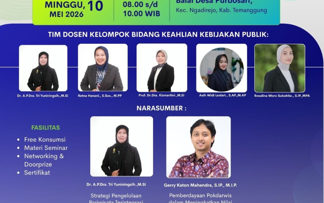Dosen S1 Administrasi Publik UNISA Yogyakarta Bersama Administrasi Publik UNDIP Berpartisipasi dalam Pengabdian Masyarakat Desa Wisata Liyangan