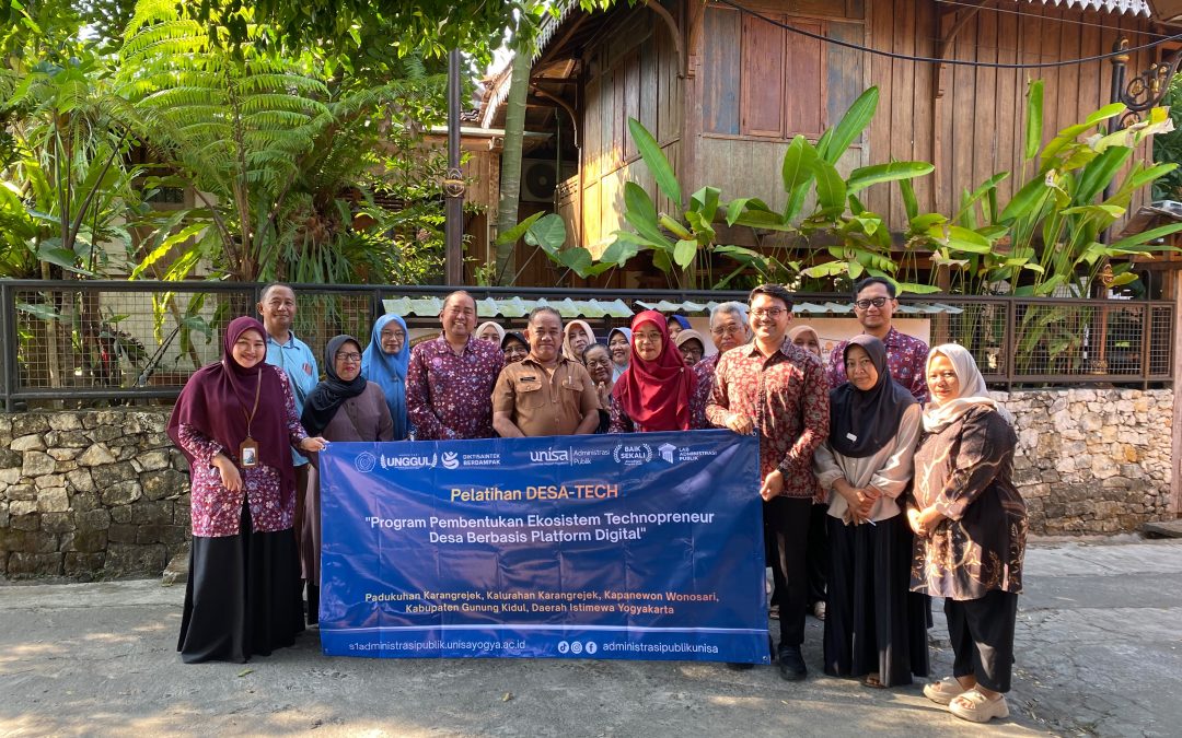 Prodi Administrasi Publik dan Ilmu Komunikasi UNISA Yogyakarta Melaksanakan Pelatihan DESA-TECH di Padukuhan Karangrejek, Wonosari, Gunungkidul